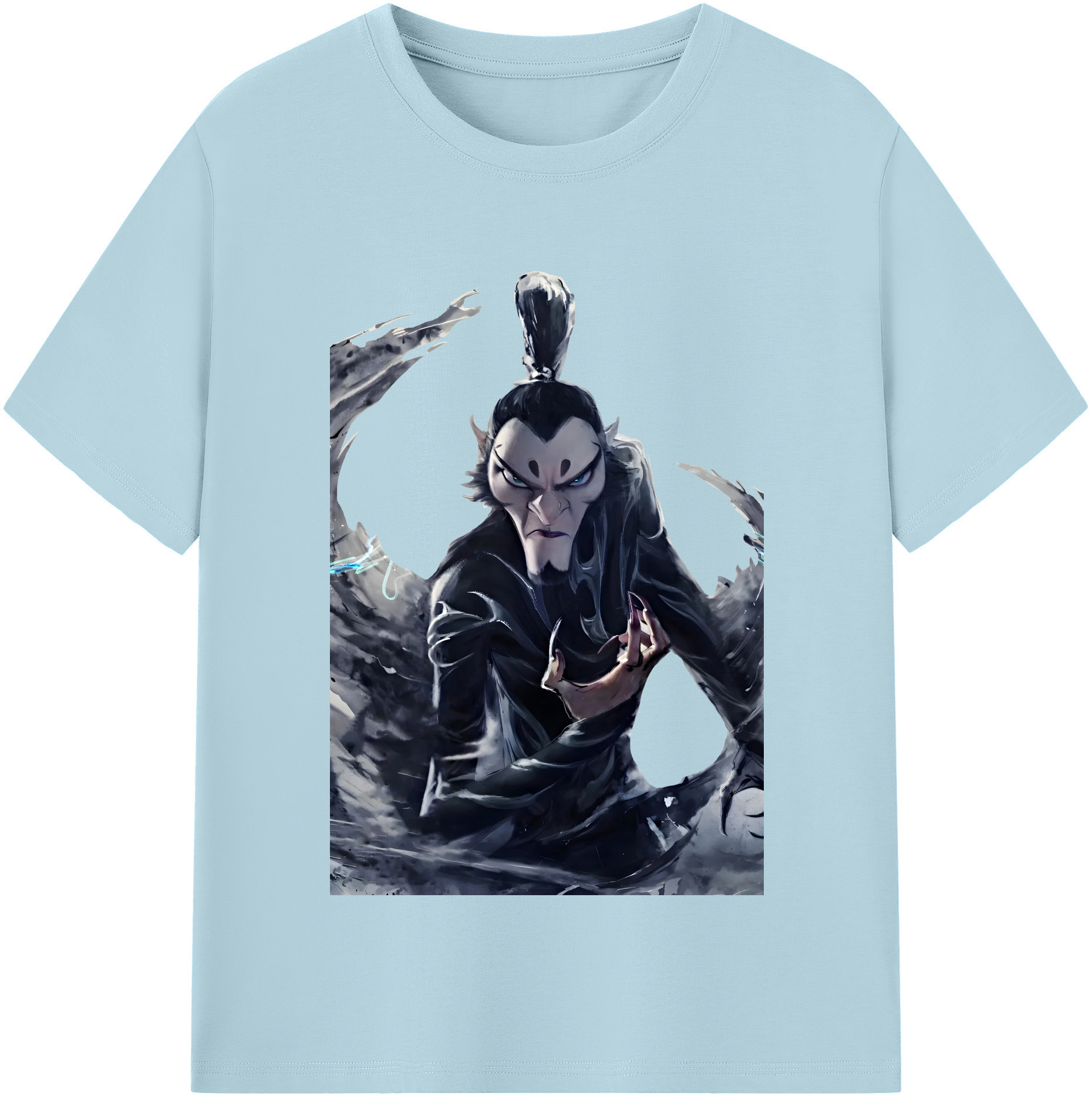 （画像用） Ne Zha 2 ナタ 魔童の大暴れ 綿100％半袖Tシャツ（フロントプリント）
